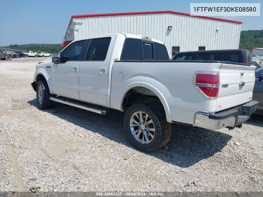 1FTFW1EF3DKE08580 2013 Ford F-150 Lariat