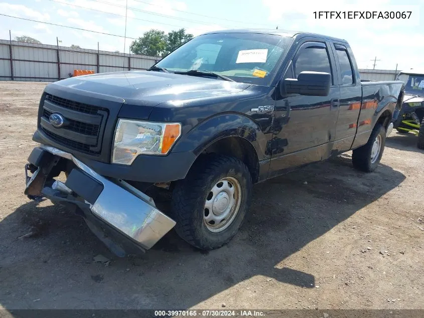 2013 Ford F-150 Xl VIN: 1FTFX1EFXDFA30067 Lot: 39970165