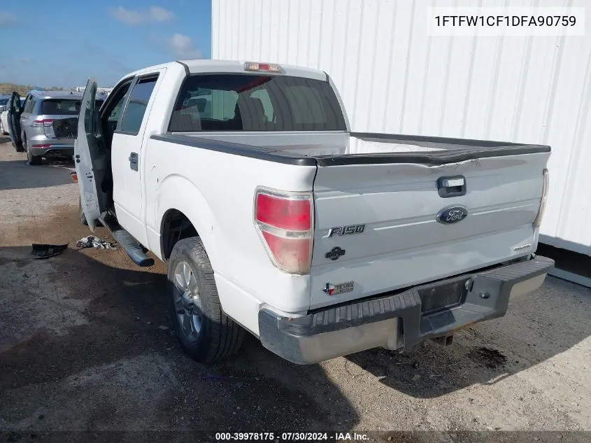 2013 Ford F-150 Xlt VIN: 1FTFW1CF1DFA90759 Lot: 39978175