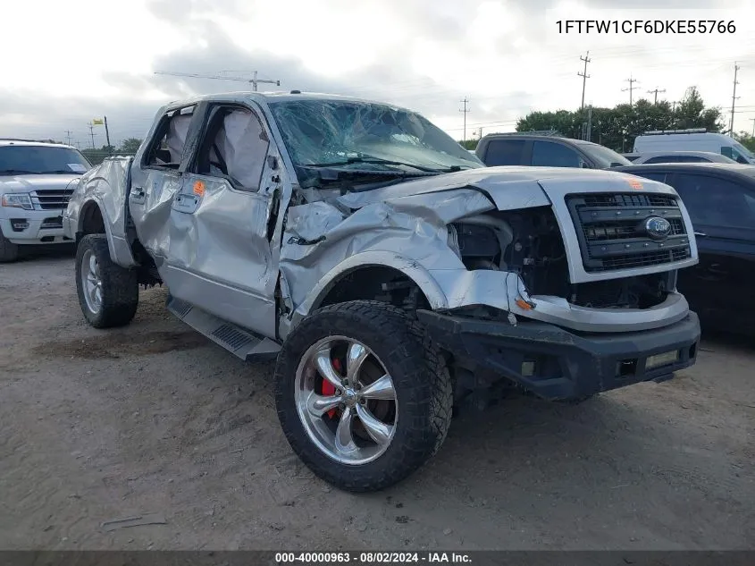 2013 Ford F-150 Fx2 VIN: 1FTFW1CF6DKE55766 Lot: 40000963