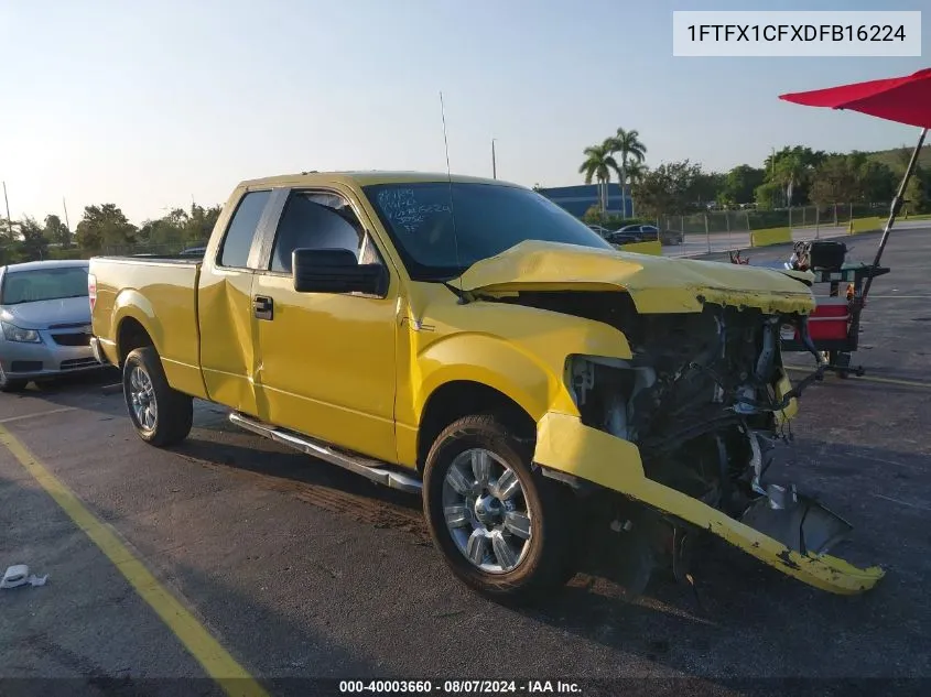 2013 Ford F-150 Xl VIN: 1FTFX1CFXDFB16224 Lot: 40003660