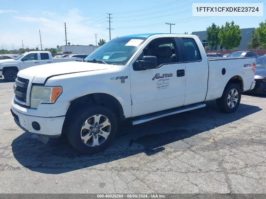 2013 Ford F-150 Stx VIN: 1FTFX1CFXDKE23724 Lot: 40026269