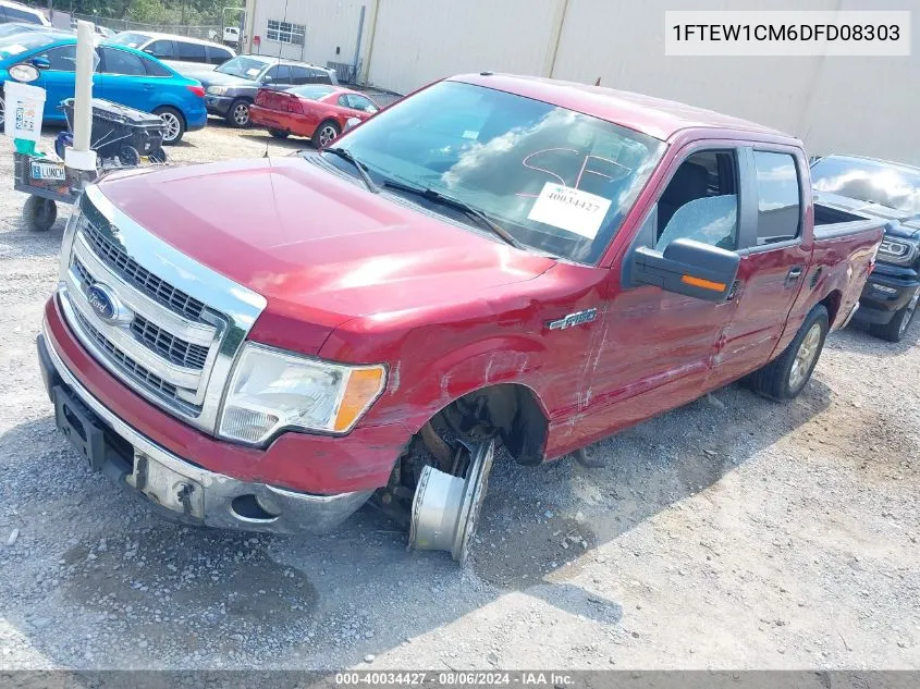 2013 Ford F-150 Xlt VIN: 1FTEW1CM6DFD08303 Lot: 40034427