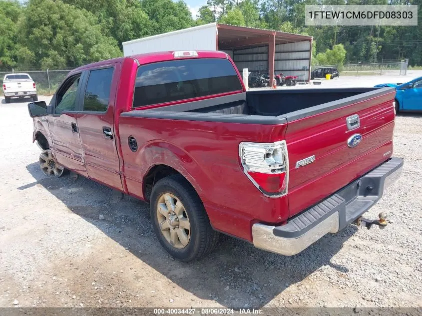 2013 Ford F-150 Xlt VIN: 1FTEW1CM6DFD08303 Lot: 40034427