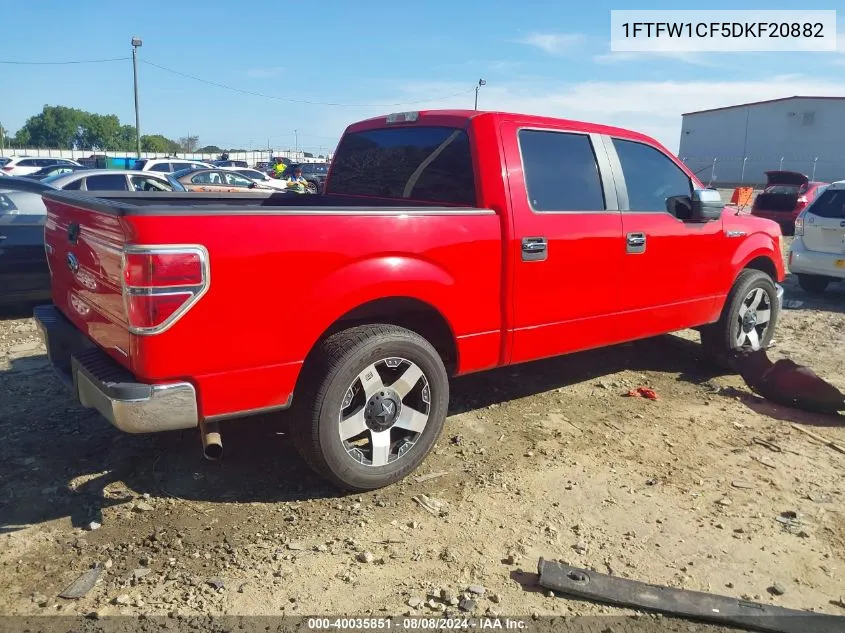 2013 Ford F-150 Xlt VIN: 1FTFW1CF5DKF20882 Lot: 40035851