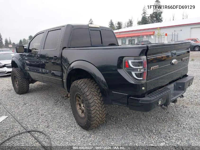 2013 Ford F-150 Svt Raptor VIN: 1FTFW1R66DFD69129 Lot: 40038227