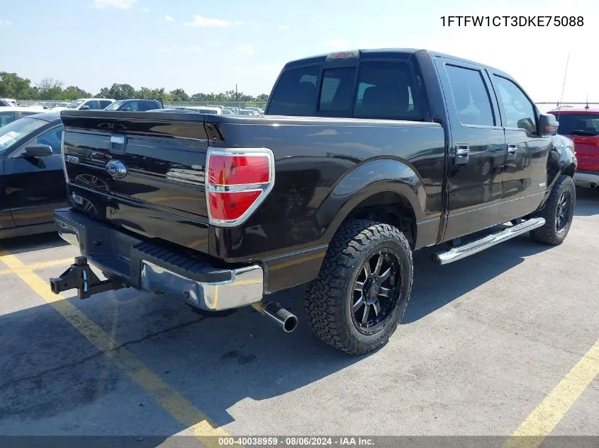 1FTFW1CT3DKE75088 2013 Ford F-150 Xlt