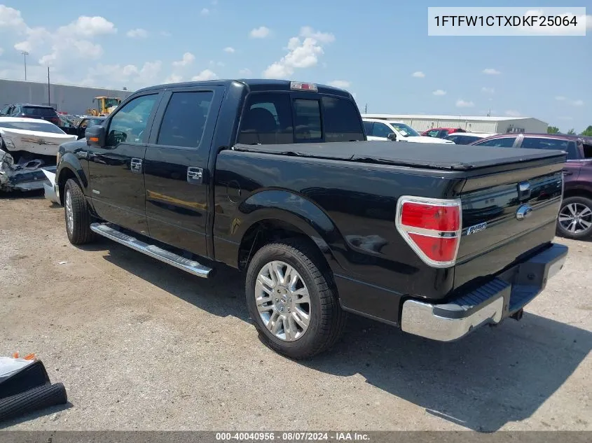 2013 Ford F-150 Xlt VIN: 1FTFW1CTXDKF25064 Lot: 40040956