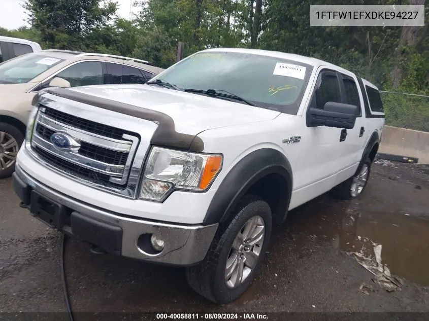 2013 Ford F-150 Xlt VIN: 1FTFW1EFXDKE94227 Lot: 40058811