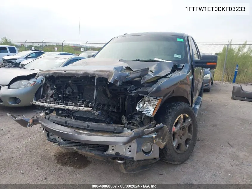 1FTFW1ET0DKF03233 2013 Ford F-150 Xlt