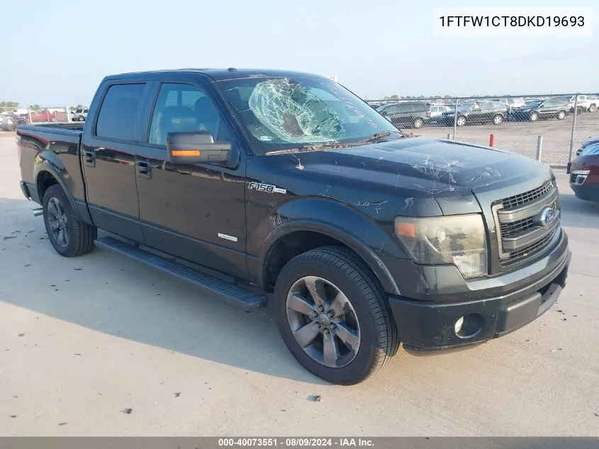 2013 Ford F-150 Fx2 VIN: 1FTFW1CT8DKD19693 Lot: 40073551