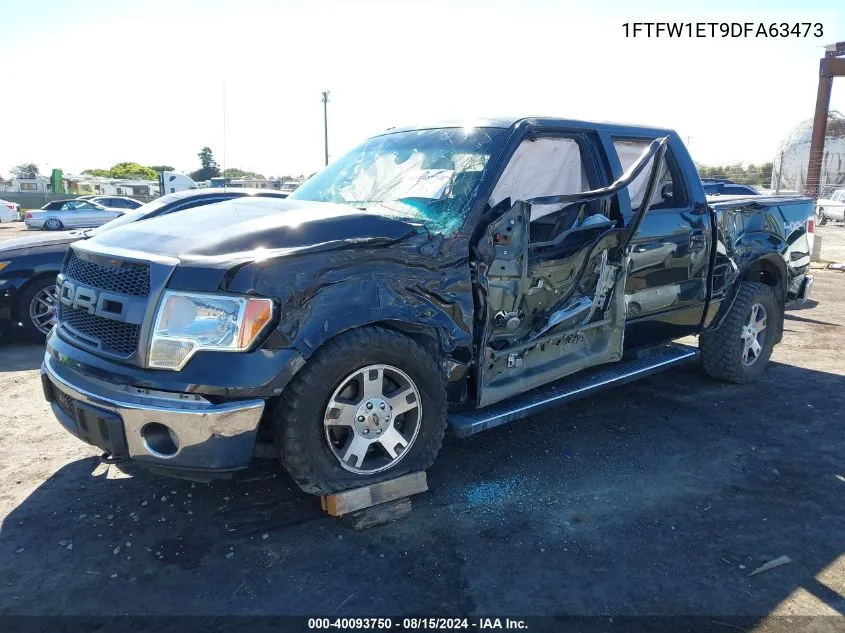 2013 Ford F-150 Lariat VIN: 1FTFW1ET9DFA63473 Lot: 40093750