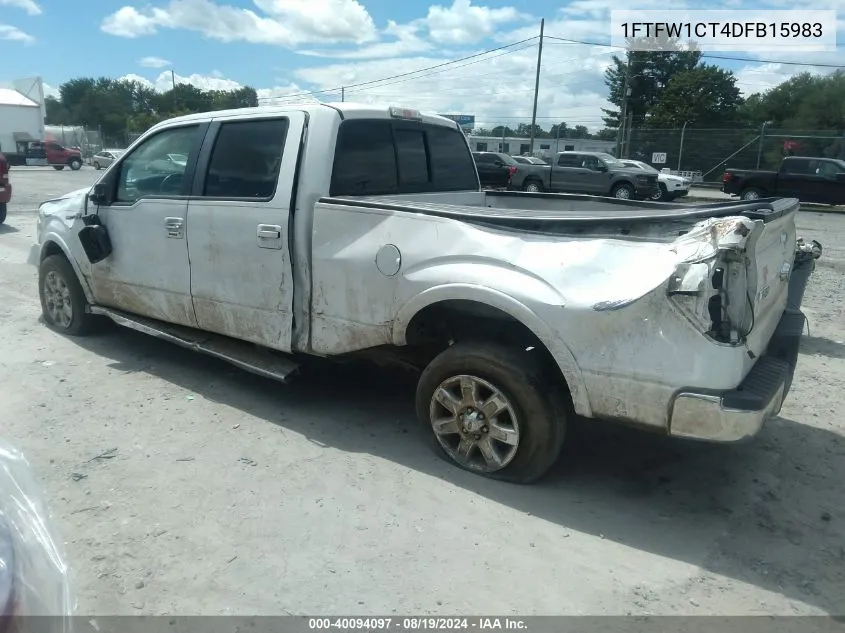 1FTFW1CT4DFB15983 2013 Ford F-150 Lariat