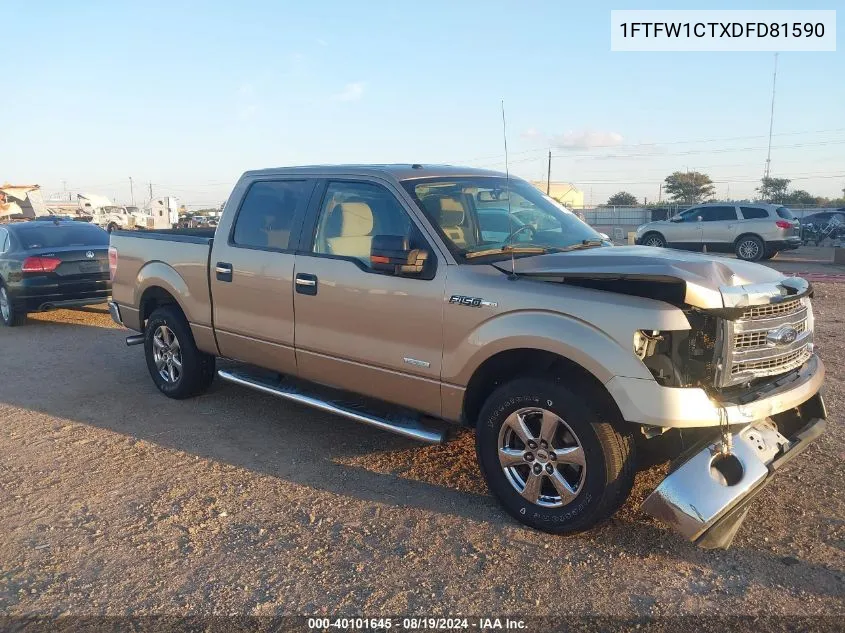 1FTFW1CTXDFD81590 2013 Ford F-150 Xlt