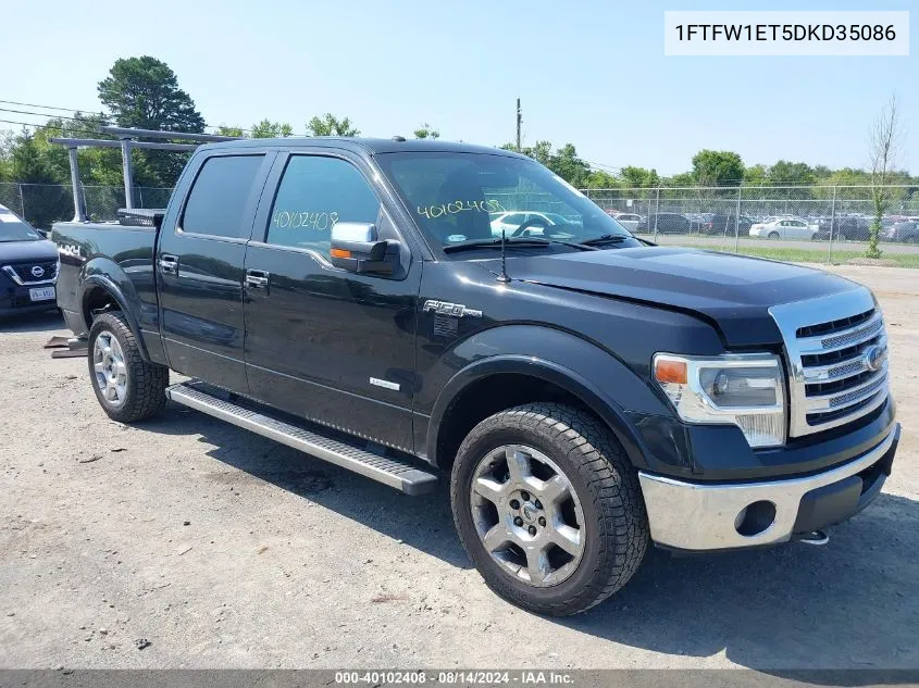 1FTFW1ET5DKD35086 2013 Ford F-150 Lariat