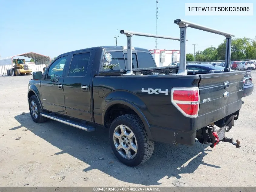 2013 Ford F-150 Lariat VIN: 1FTFW1ET5DKD35086 Lot: 40102408