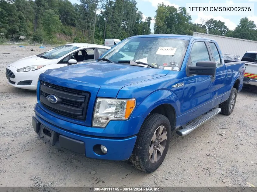 2013 Ford F-150 Stx VIN: 1FTEX1CM5DKD02576 Lot: 40111145