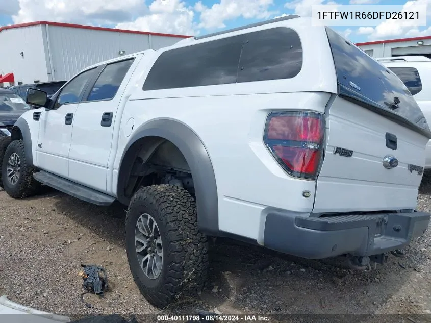 1FTFW1R66DFD26121 2013 Ford F-150 Svt Raptor