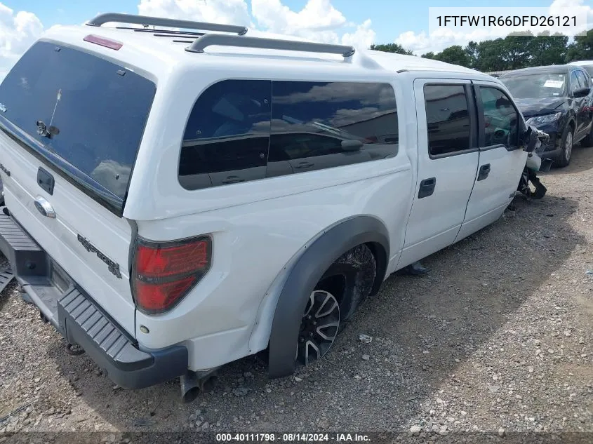 2013 Ford F-150 Svt Raptor VIN: 1FTFW1R66DFD26121 Lot: 40111798