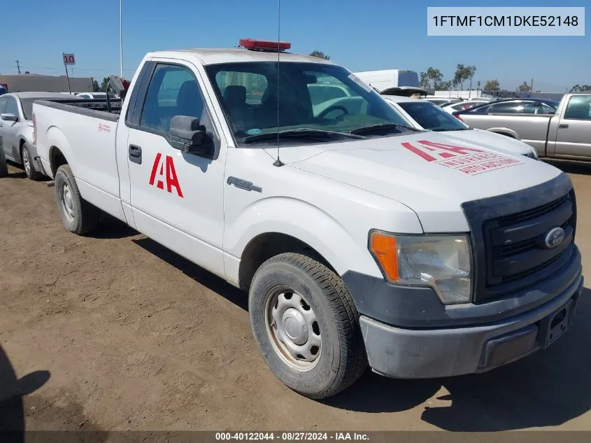 2013 Ford F-150 Stx/Xl/Xlt VIN: 1FTMF1CM1DKE52148 Lot: 40122044