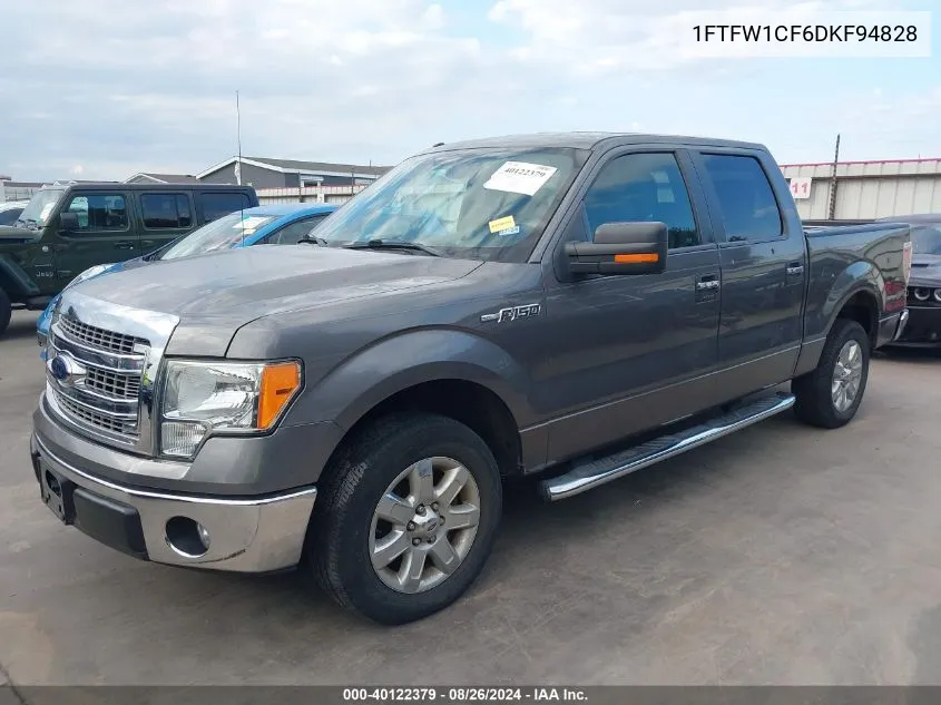 2013 Ford F-150 Xlt VIN: 1FTFW1CF6DKF94828 Lot: 40122379