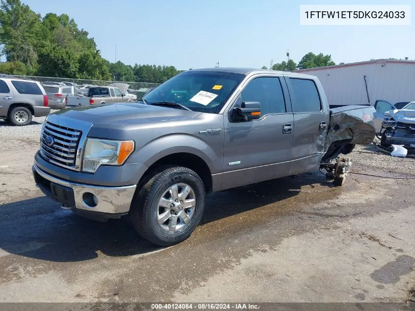 2013 Ford F-150 Xlt VIN: 1FTFW1ET5DKG24033 Lot: 40124084