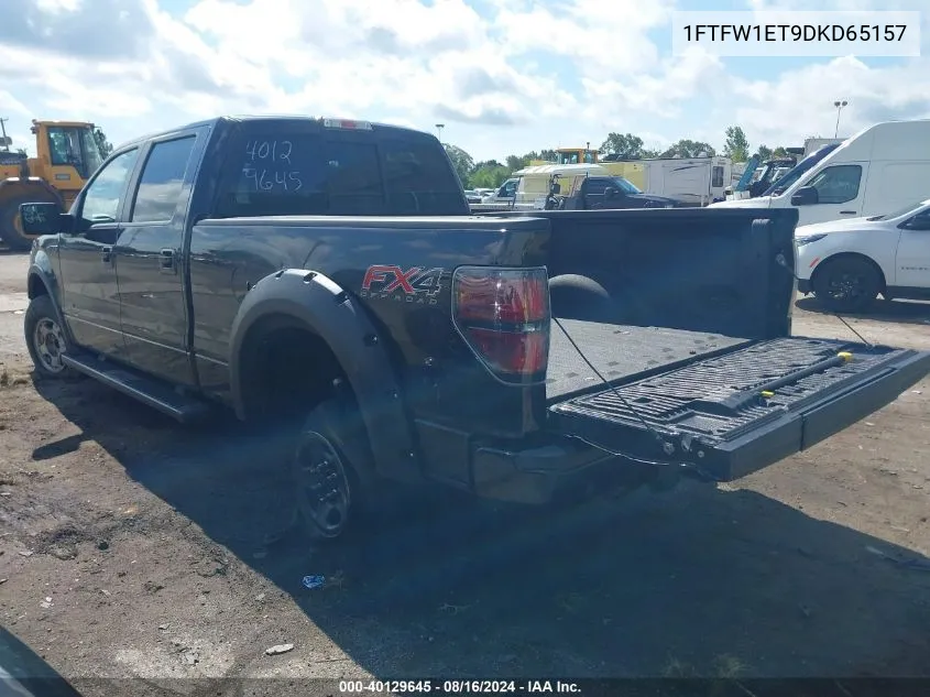 1FTFW1ET9DKD65157 2013 Ford F-150 Fx4