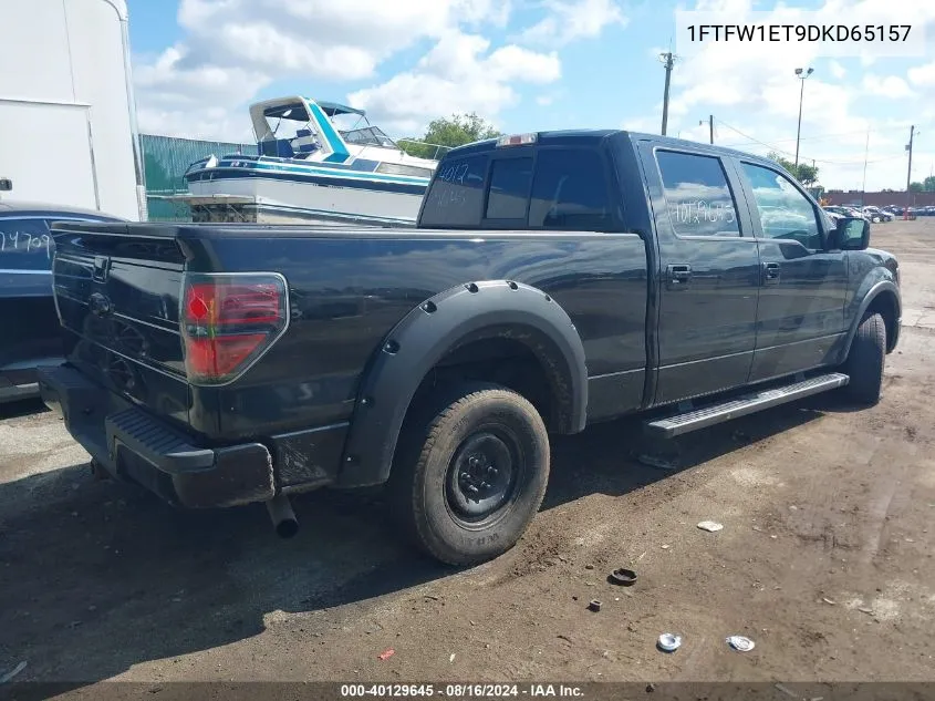 1FTFW1ET9DKD65157 2013 Ford F-150 Fx4