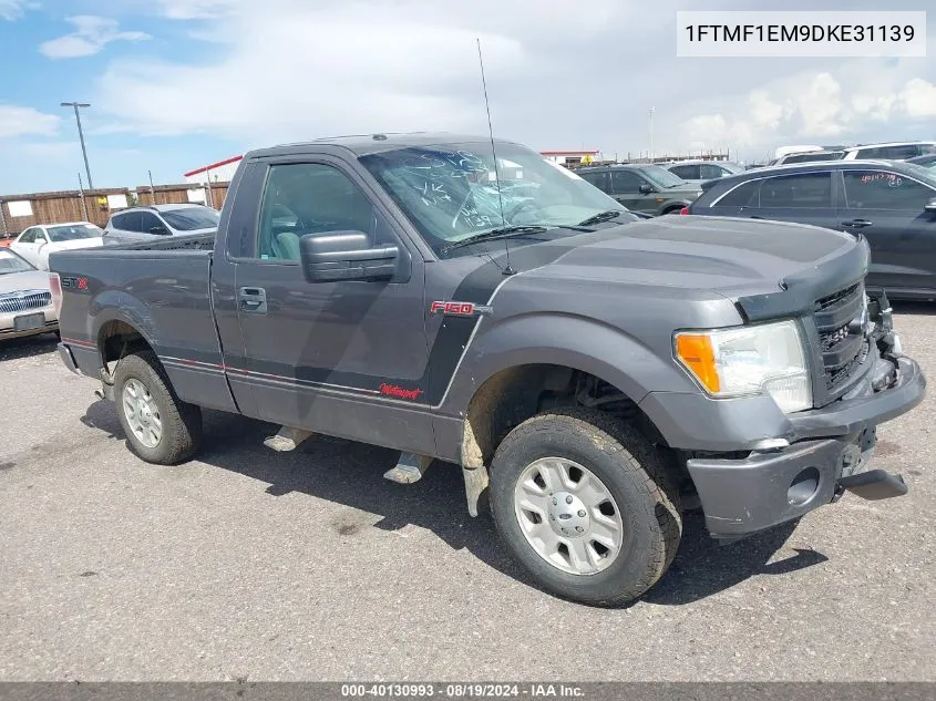 2013 Ford F-150 Stx VIN: 1FTMF1EM9DKE31139 Lot: 40130993