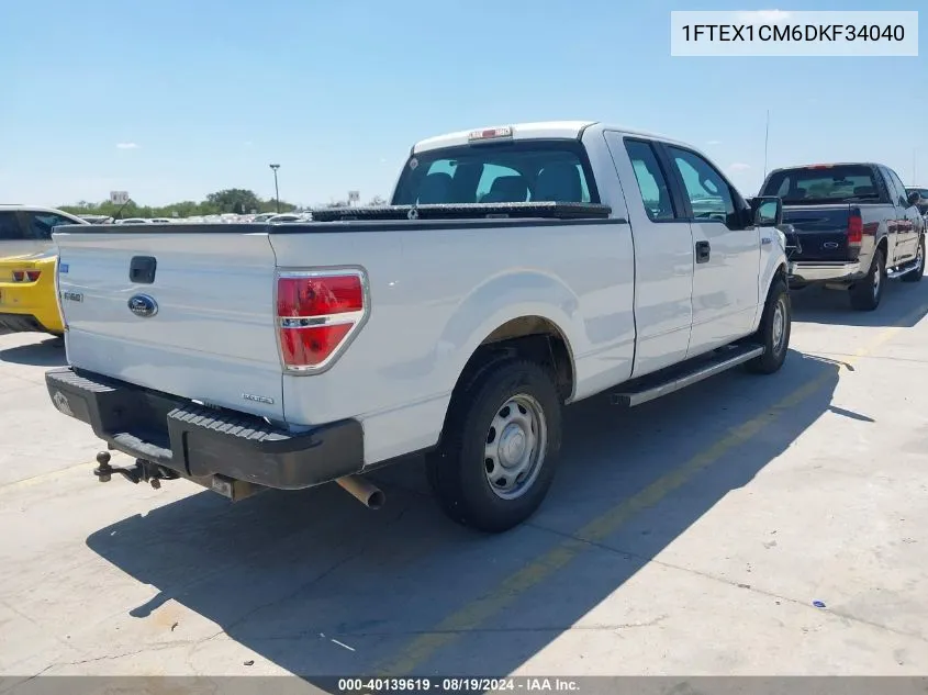 2013 Ford F-150 Xl VIN: 1FTEX1CM6DKF34040 Lot: 40139619