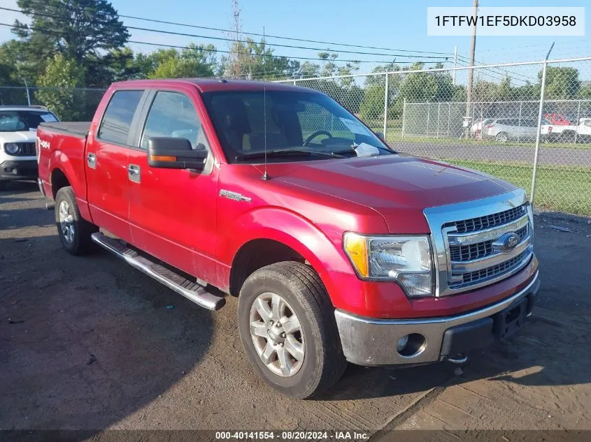 2013 Ford F-150 Xlt VIN: 1FTFW1EF5DKD03958 Lot: 40141554