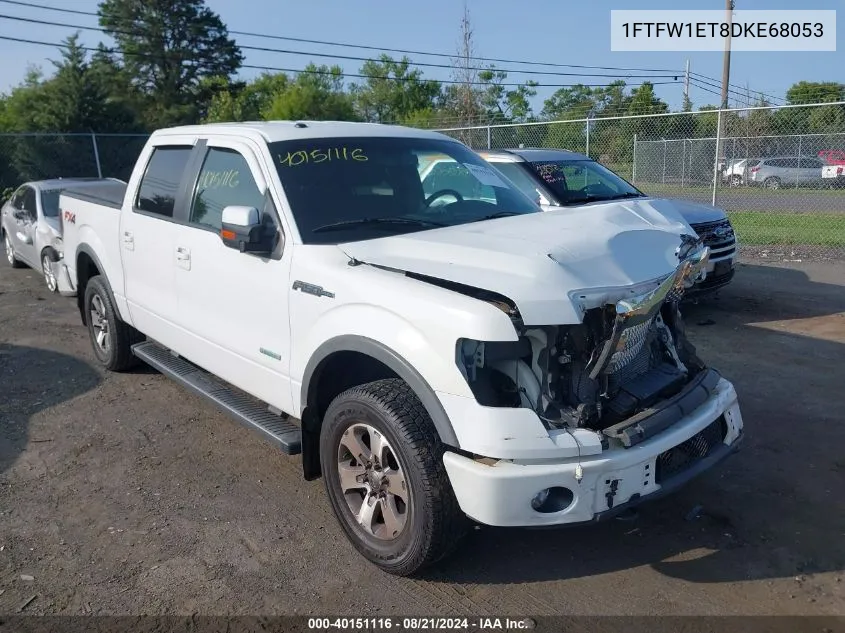 2013 Ford F150 Supercrew VIN: 1FTFW1ET8DKE68053 Lot: 40151116