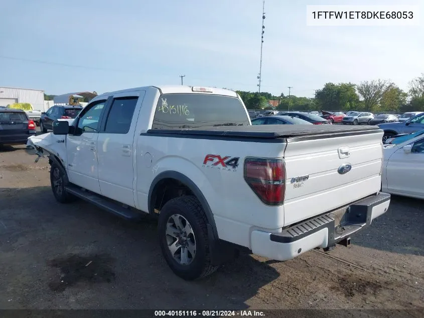 1FTFW1ET8DKE68053 2013 Ford F150 Supercrew