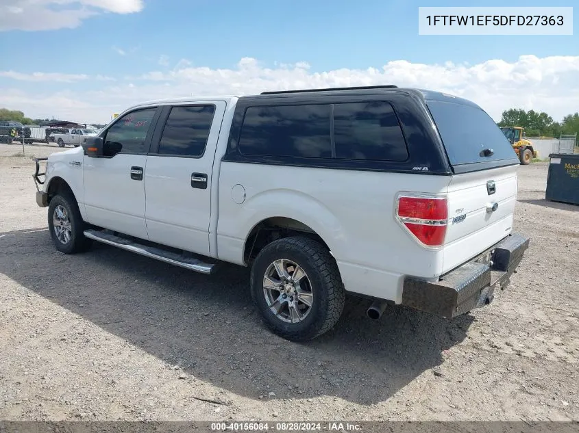 2013 Ford F-150 Xlt VIN: 1FTFW1EF5DFD27363 Lot: 40156084