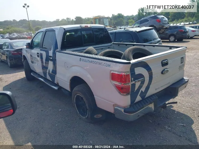 1FTFW1ET2DKE40037 2013 Ford F-150 Xlt