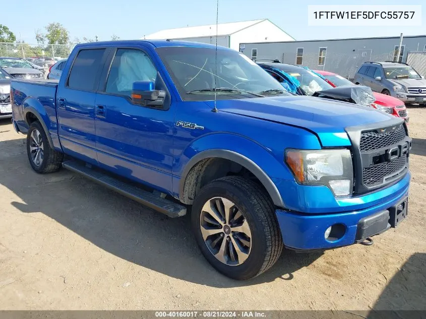 1FTFW1EF5DFC55757 2013 Ford F150 Supercrew