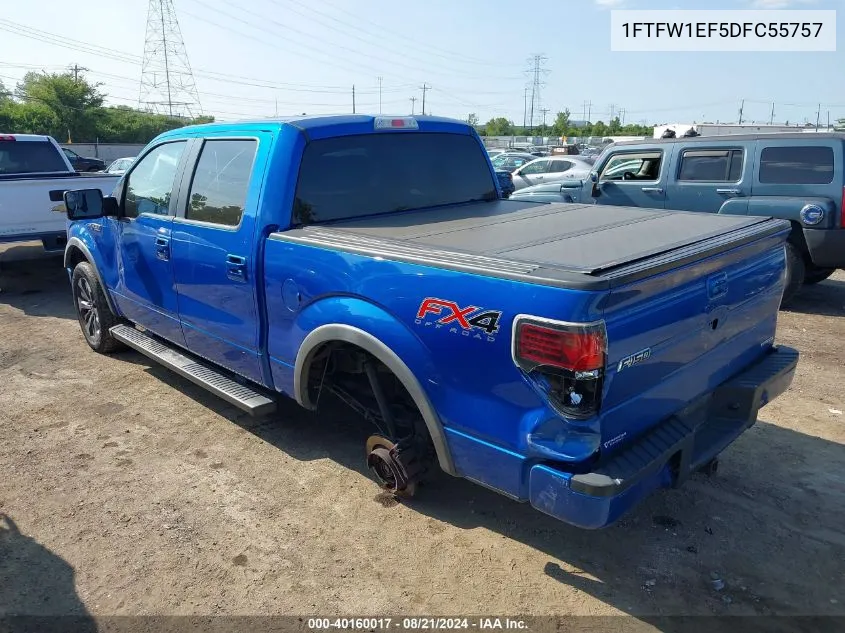 1FTFW1EF5DFC55757 2013 Ford F150 Supercrew