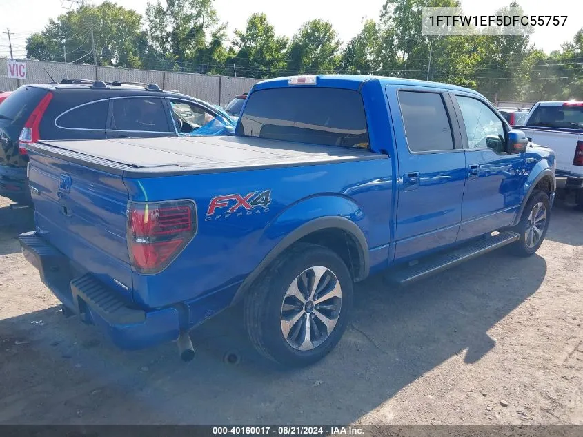 1FTFW1EF5DFC55757 2013 Ford F150 Supercrew