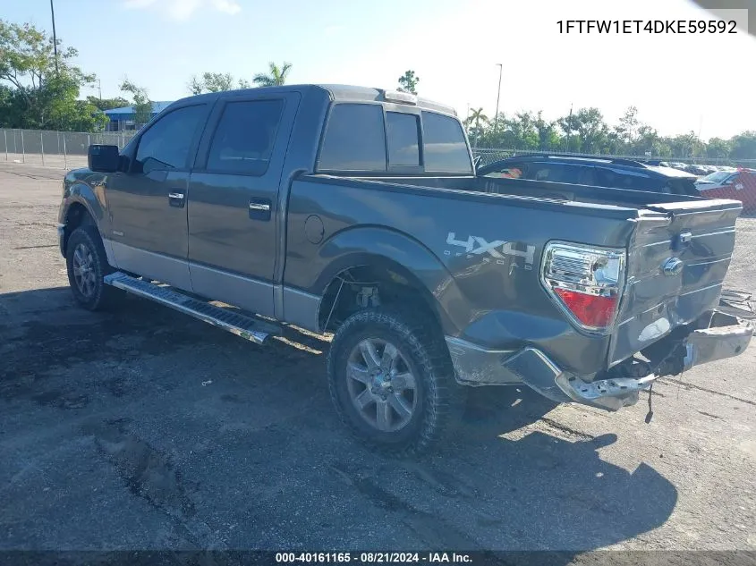 1FTFW1ET4DKE59592 2013 Ford F150 Supercrew