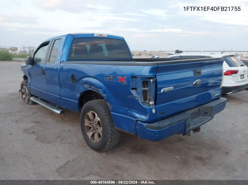 1FTFX1EF4DFB21755 2013 Ford F-150 Stx