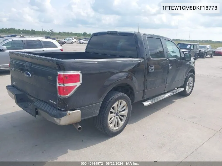 1FTEW1CM8DKF18778 2013 Ford F-150 Xlt