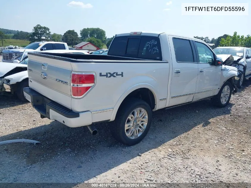 2013 Ford F-150 Platinum VIN: 1FTFW1ET6DFD55596 Lot: 40167289