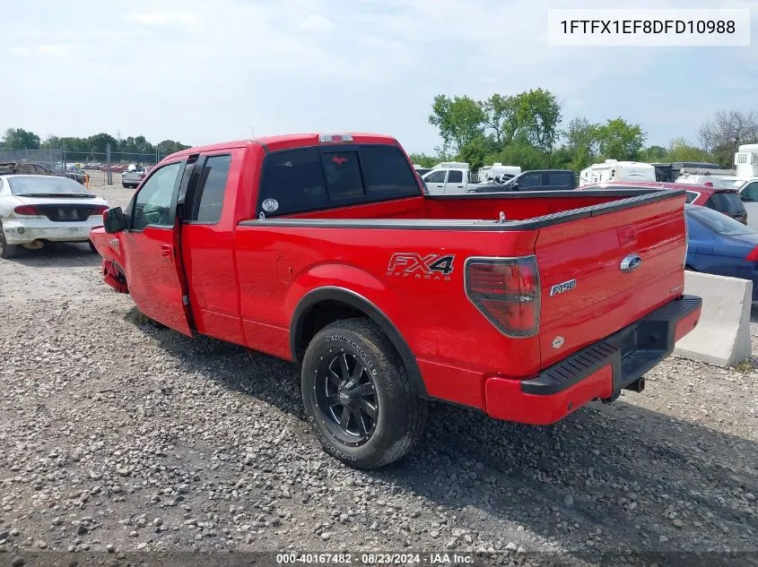 1FTFX1EF8DFD10988 2013 Ford F-150 Fx4