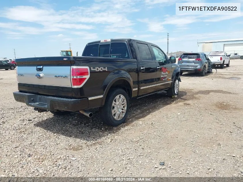 1FTFW1ETXDFA90522 2013 Ford F-150 Platinum