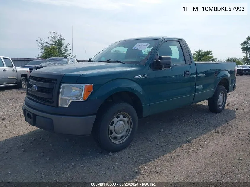 2013 Ford F-150 Xl VIN: 1FTMF1CM8DKE57993 Lot: 40170500