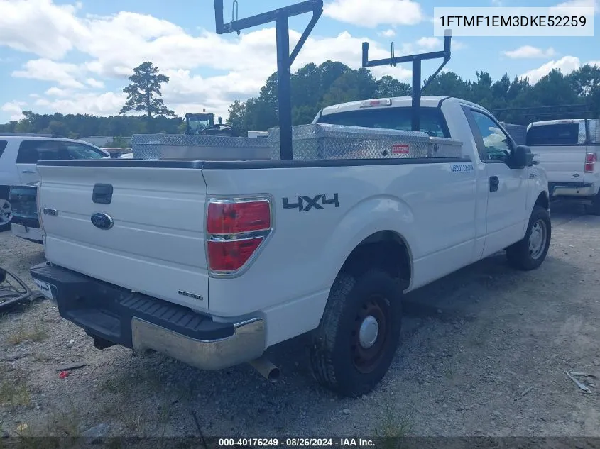 1FTMF1EM3DKE52259 2013 Ford F-150 Xl