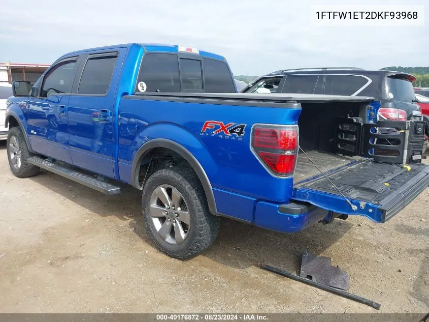 2013 Ford F-150 Fx4 VIN: 1FTFW1ET2DKF93968 Lot: 40176872