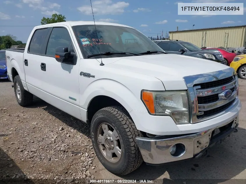 2013 Ford F-150 Xlt VIN: 1FTFW1ET0DKF48494 Lot: 40178617