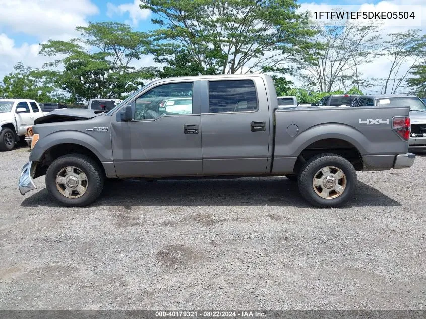 2013 Ford F-150 Xlt VIN: 1FTFW1EF5DKE05504 Lot: 40179321