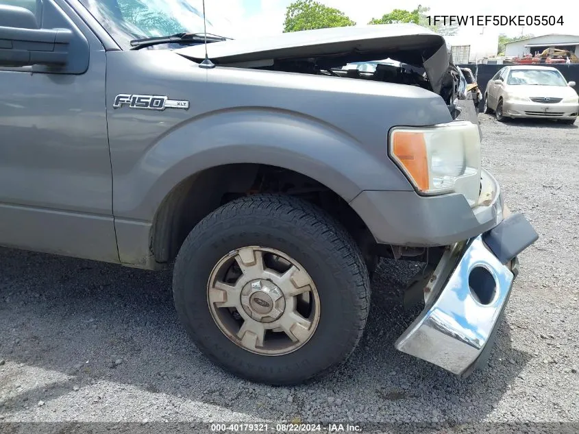 2013 Ford F-150 Xlt VIN: 1FTFW1EF5DKE05504 Lot: 40179321